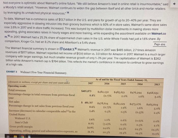 only answer question 3 Case Study Amazon