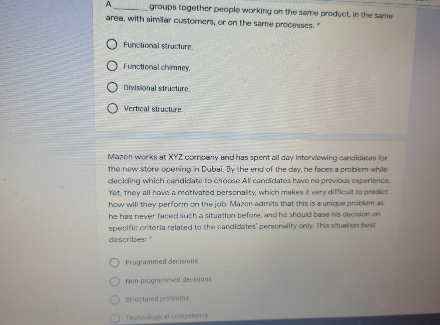 A groups together people working on the same