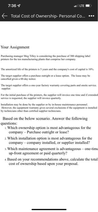 Please see attached document outlining the case