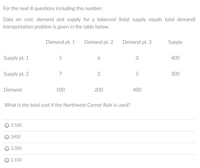 NEED ASAP please answer all (from the given