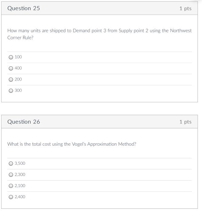 NEED ASAP please answer all (from the given