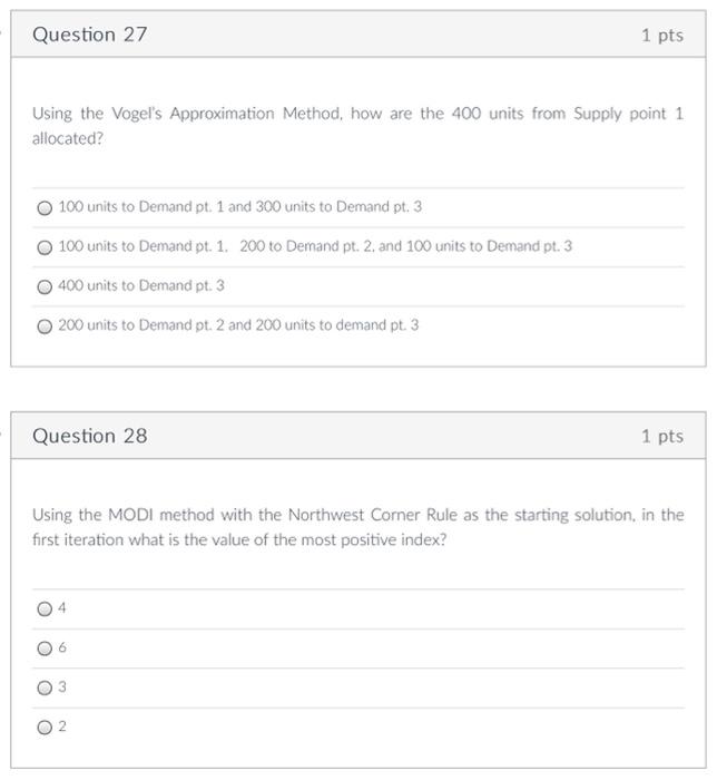 NEED ASAP please answer all (from the given