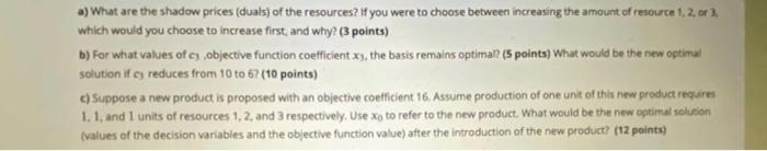 (30 points, 40 minutes) Consider the following