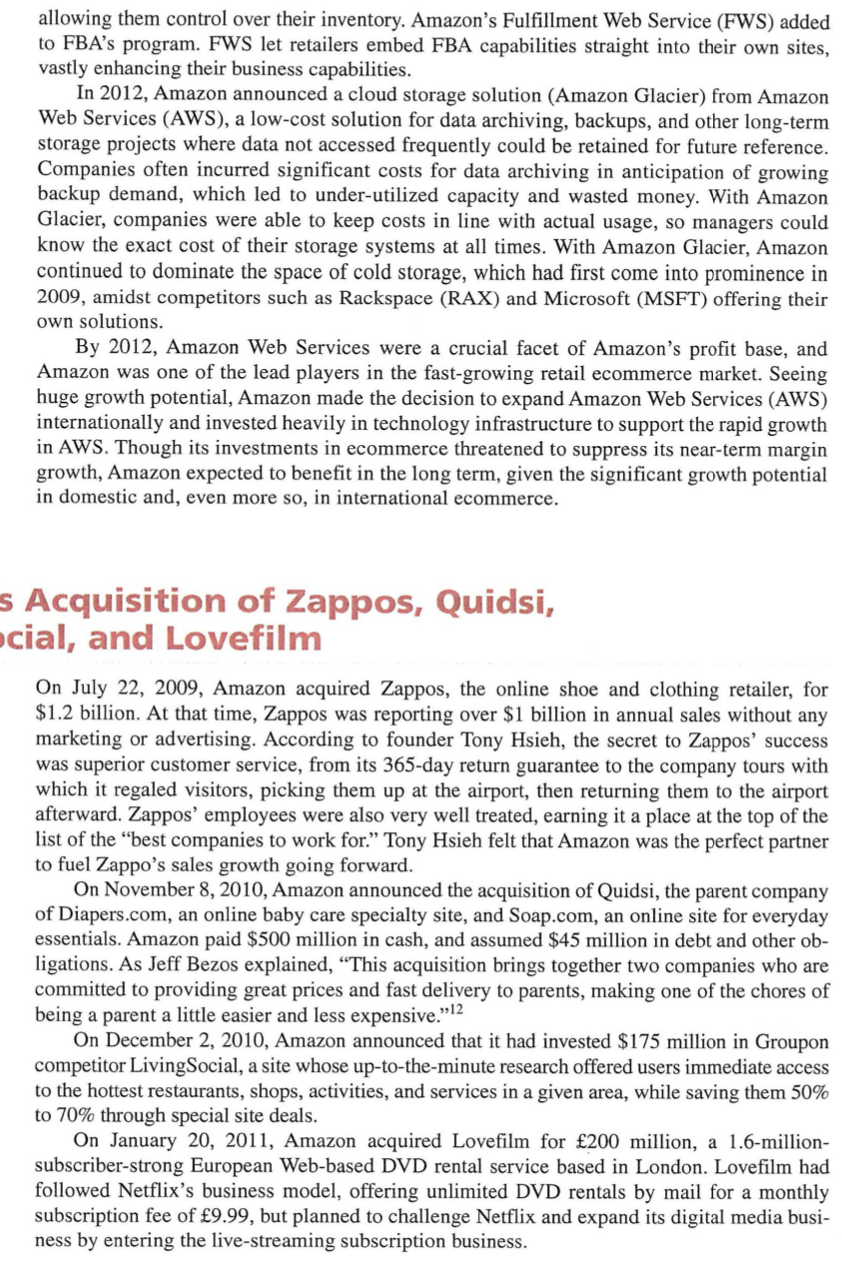 What recommendations would you make to Amazon To