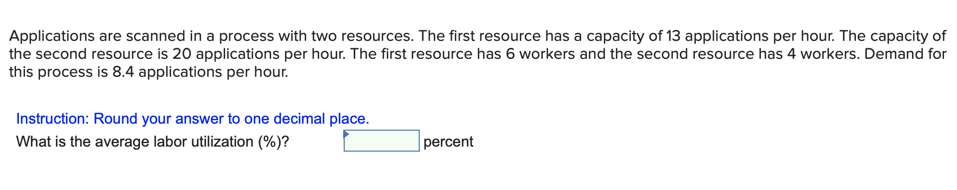 Applications are scanned in a process with two