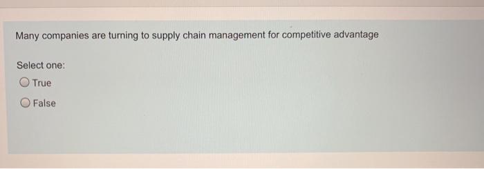 Many companies are turning to supply chain
