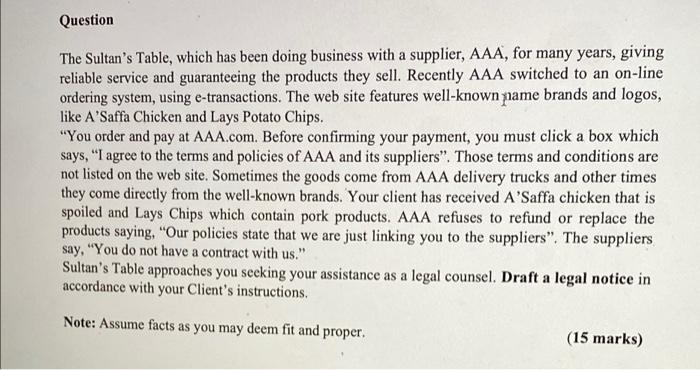 Question The Sultan's Table, which has been doing