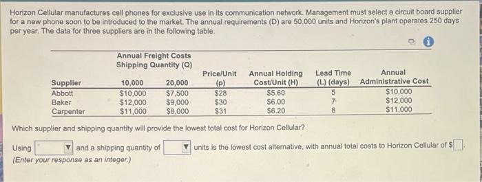 Horizon Cellular manufactures cell phones for