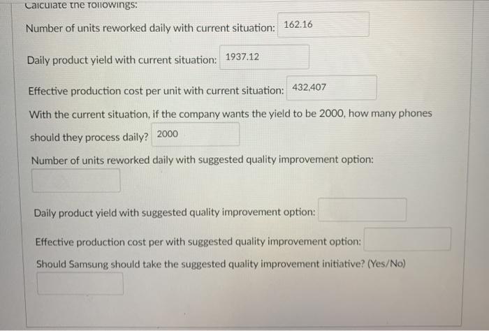 please answer only bottom 4 questions Do not