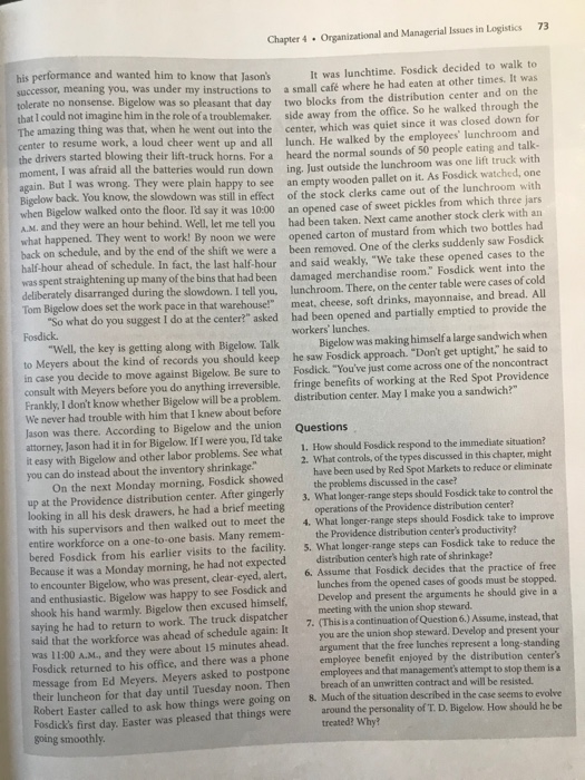 Please help me answer questions 1-8 for this case