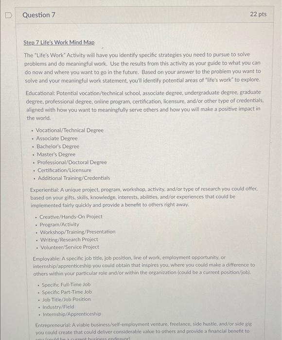 Question 1 13 pts Problem to Solve One-Liner
