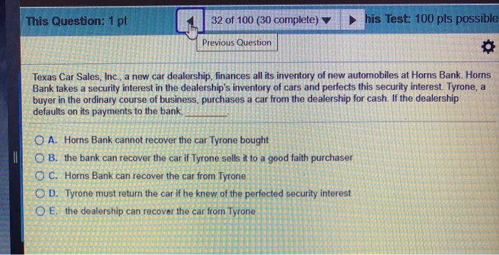 This Question: 1 pt 32 of 100 (30 complete) his