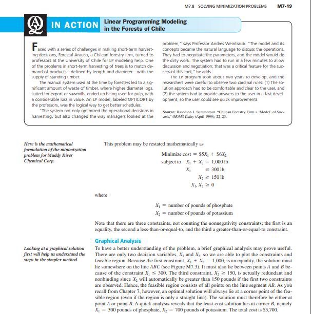 M7.8 SOLVING MINIMIZATION PROBLEMSM 7-19 IN