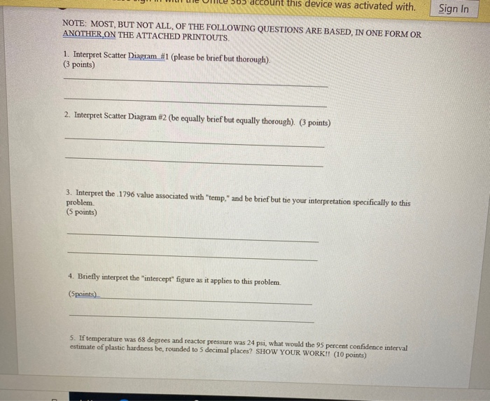 6. Interpret (briefly) the "multiple R" value. (3