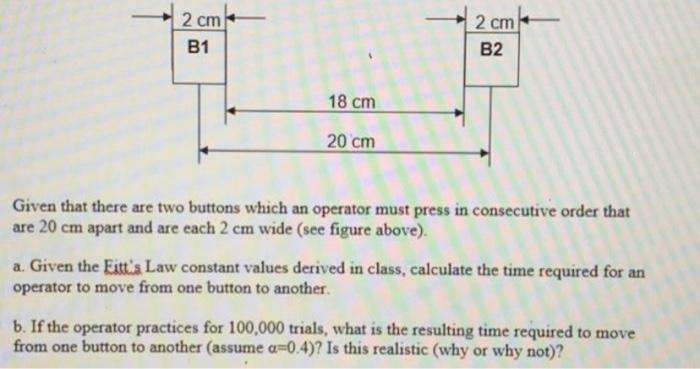 2 cm B1 2 cm B2 18 cm 20 cm Given that there are