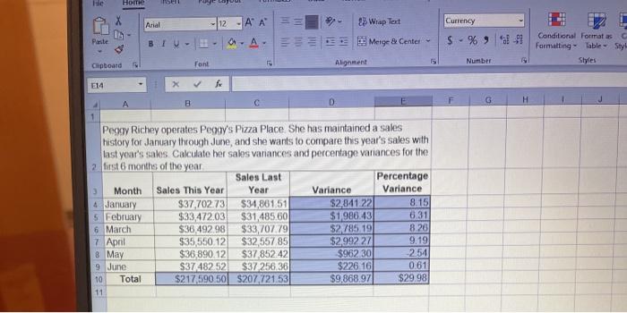 File Home 11 Arial 12 - ' ' 22 Wrap Text A. Metge