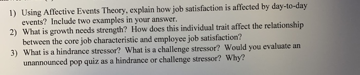 this is an organizational behavior class please