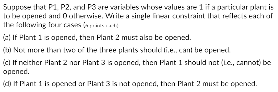 Suppose that P1, P2, and P3 are variables whose