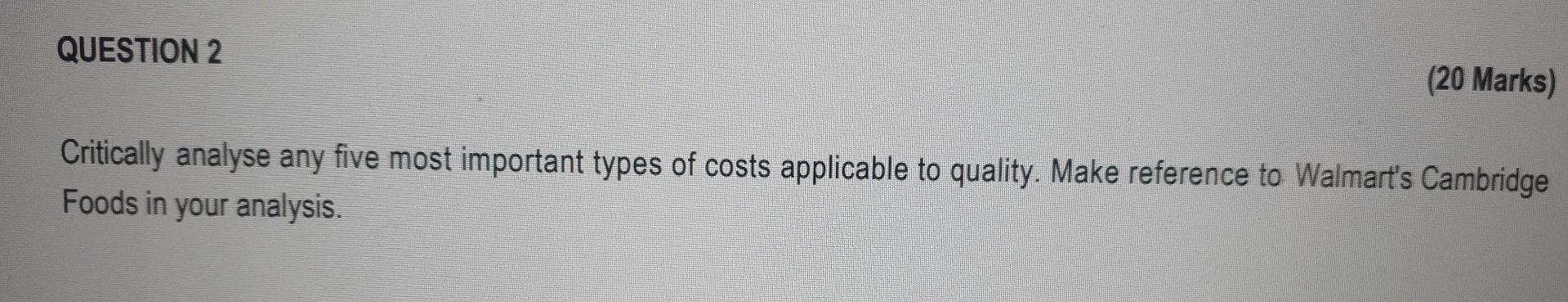 question 2 please assist QUESTION 2 (20 Marks)