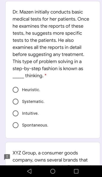 Dr. Mazen initially conducts basic medical tests