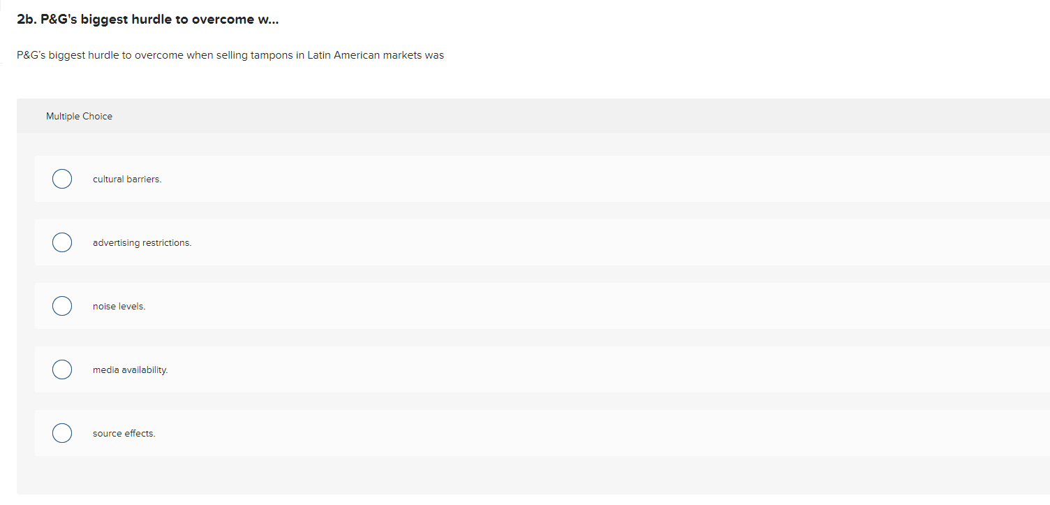 Marketing programs are based on standardized