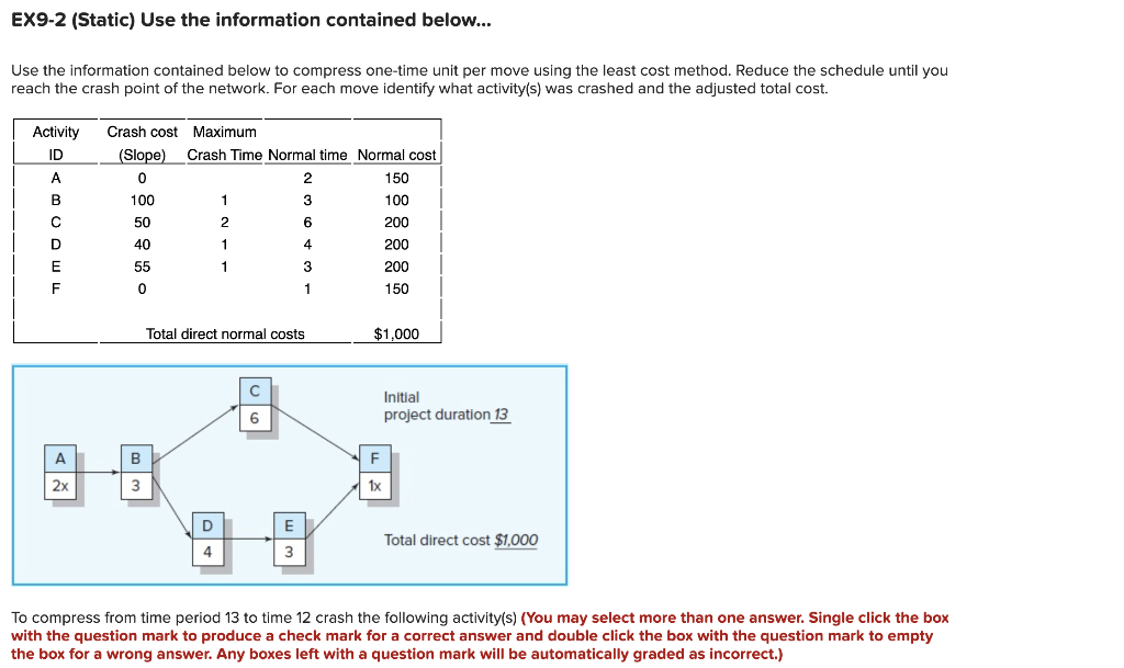 EX9-2 (Static) Use the information contained