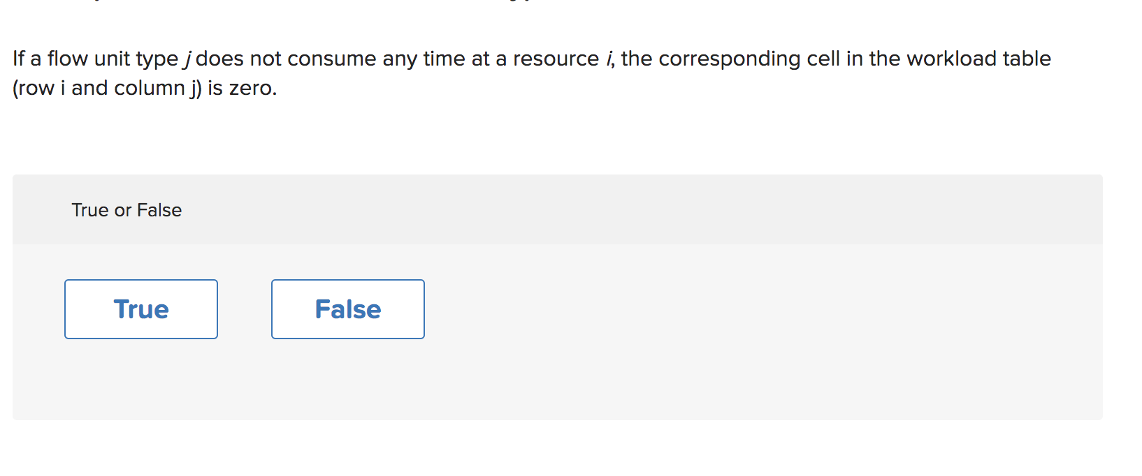 the corresponding cell in the workload table If a