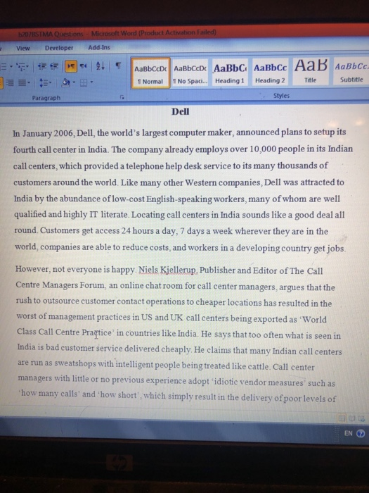 207RSIMA Questions Microsoft Word (Product