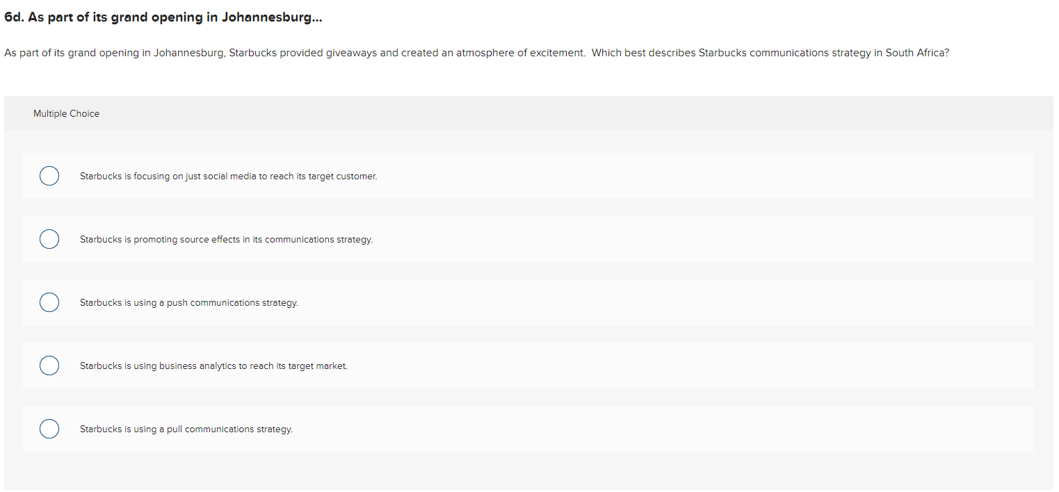 ! Required information 6. CLEAN: Starbucks Opens