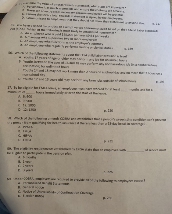 Human Recource Answer it All please HRSM 4890