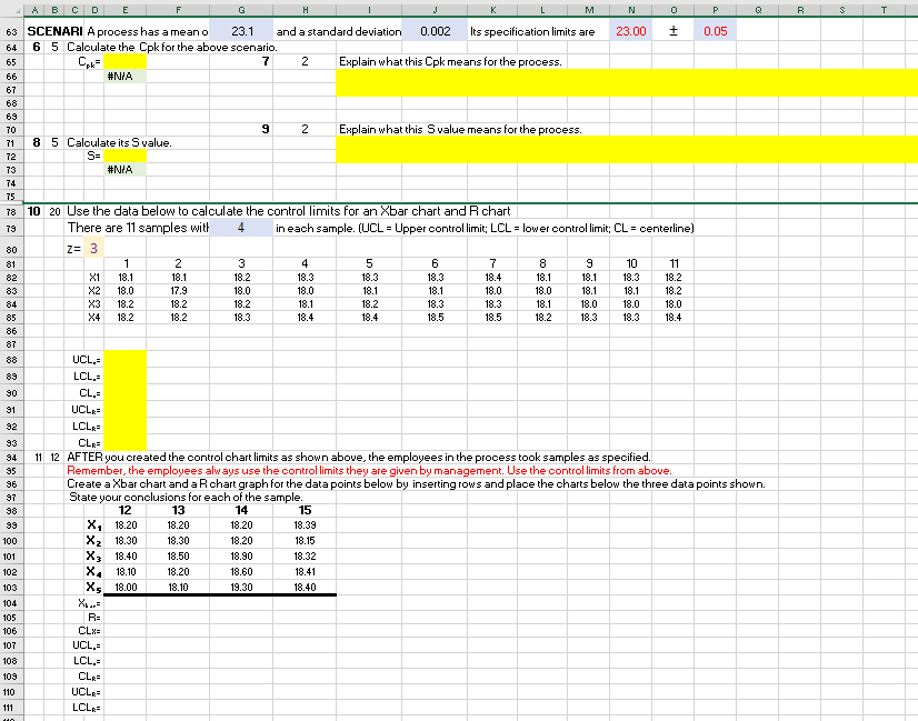 2 AFTER you created the control chart limits as