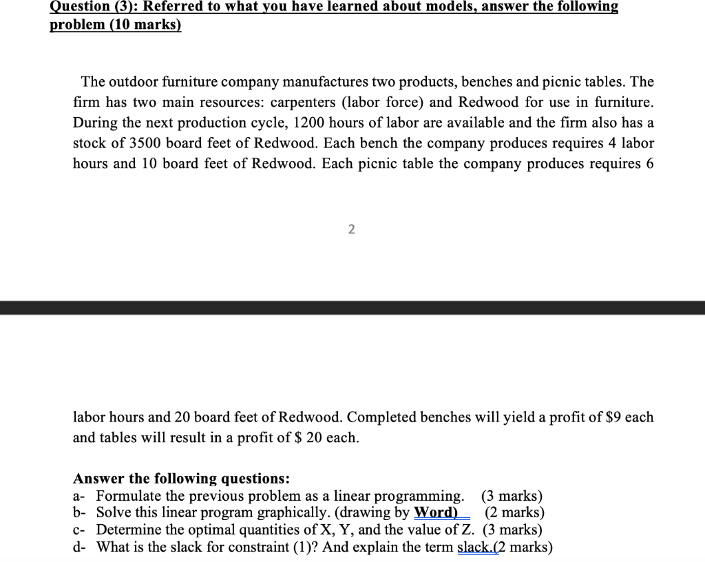 Question (3): Referred to what you have learned