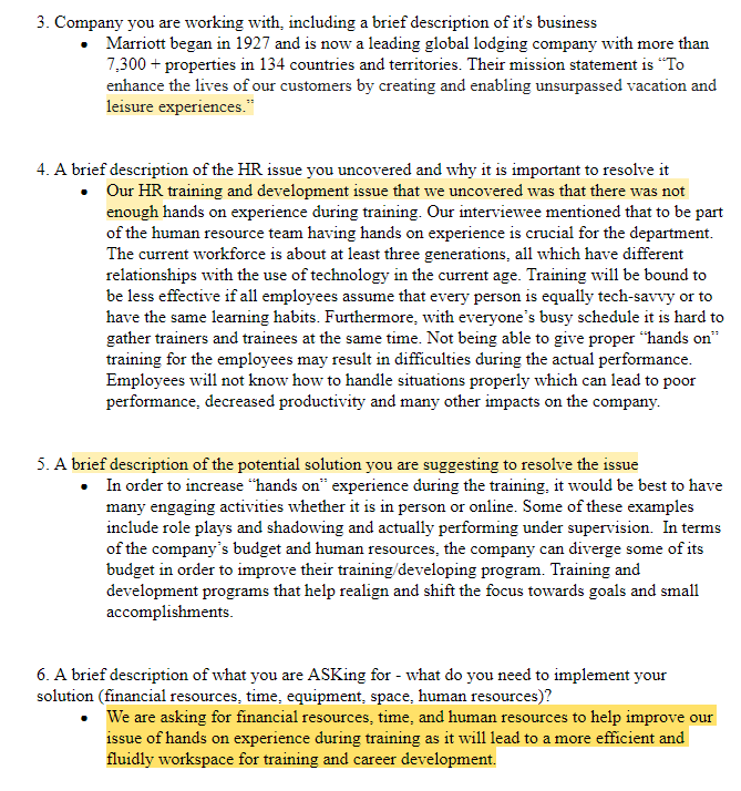 need help with a more descriptive #6 using the