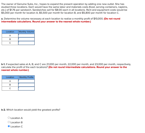 Part1: Part2: A newly formed firm must decide on