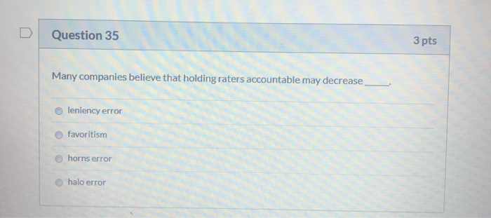 Question 20 3 pts In developing a recruiting