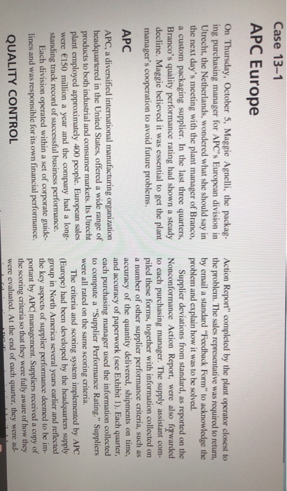 case study: answer the following questions: