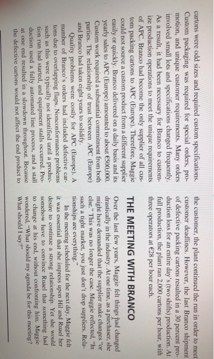 case study: answer the following questions: