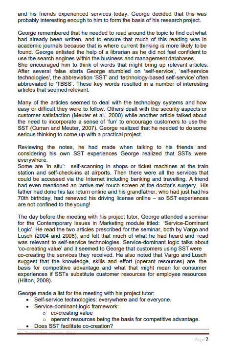 What would be your Hypothesis? Self-service