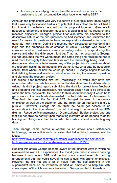 What would be your Hypothesis? Self-service