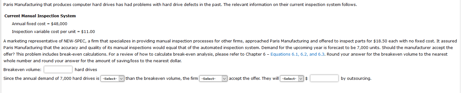 Paris Manufacturing that produces computer hard