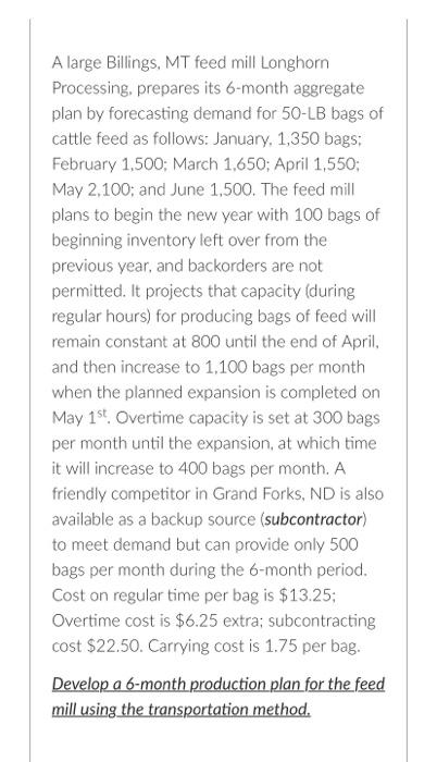 A large Billings, MT feed mill Longhorn