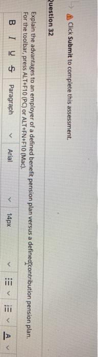 A Click Submit to complete this assessment