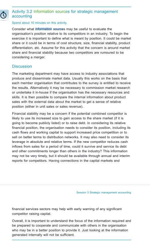 2. Consider what information sources may be