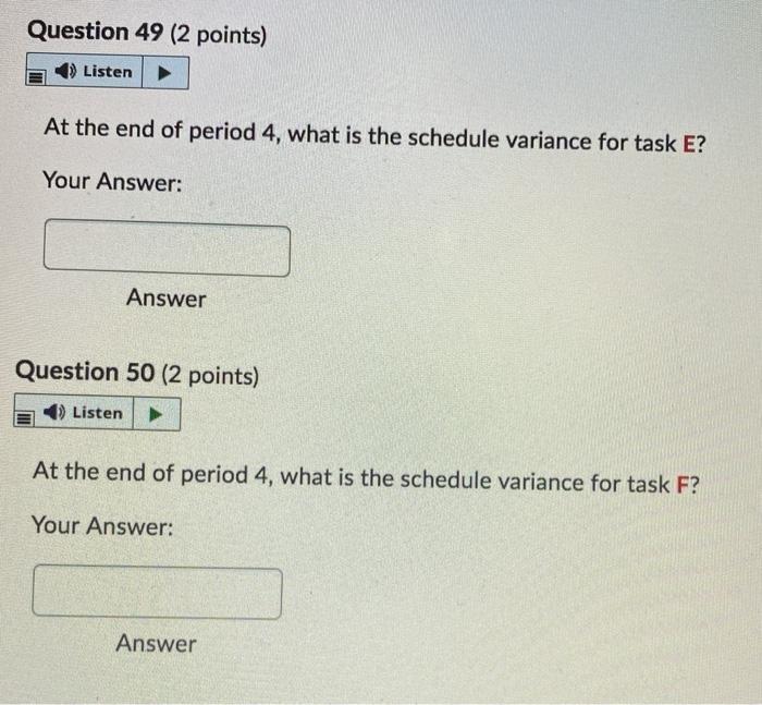 Given the project baseline information given