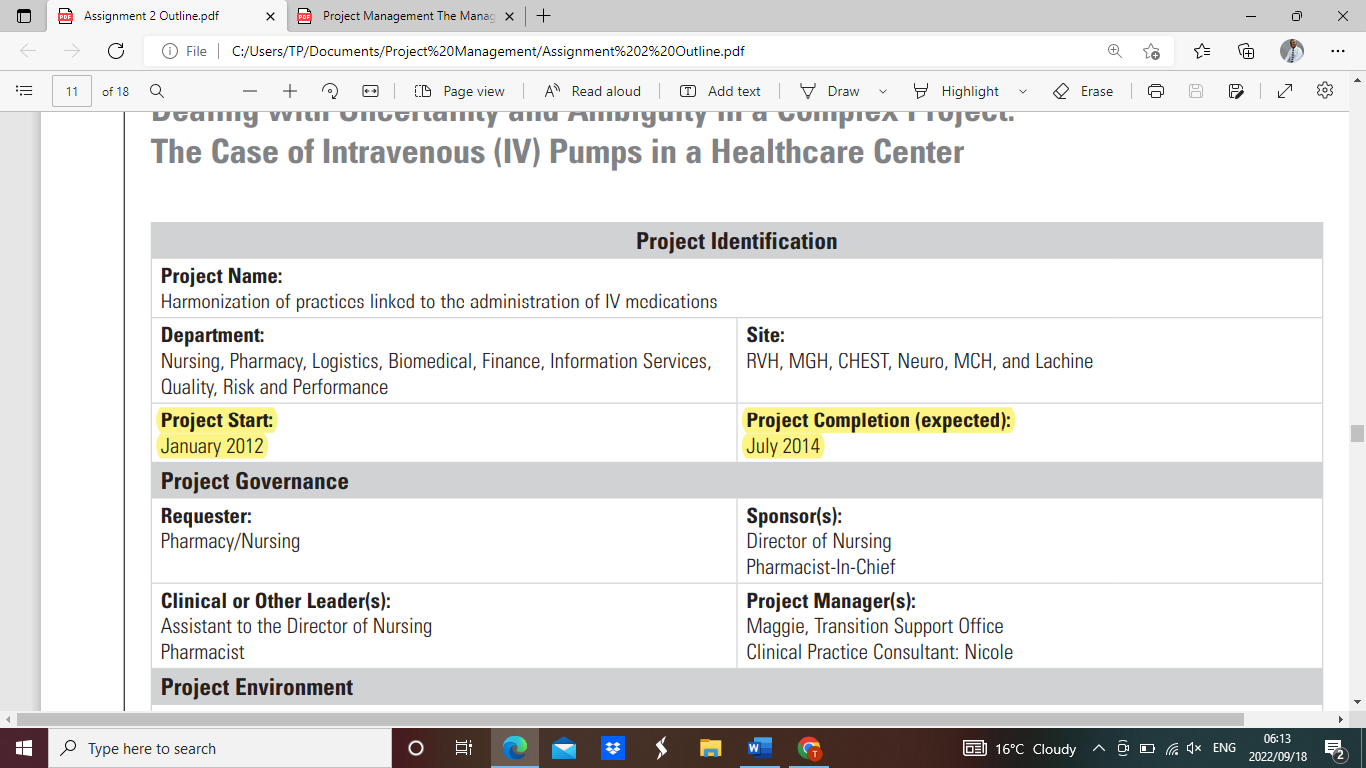 Develop a Gantt chart for the project based on