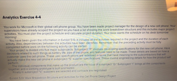 Analytics Exercise 4-4 You work for Microsoft in
