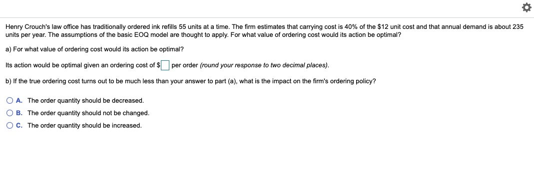 Henry Crouch's law office has traditionally