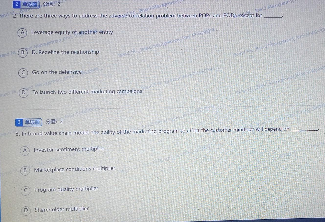 PLEASE b/management 1 | :2 nd Which description