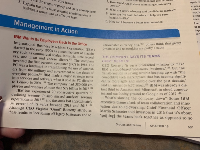 management in action ch. 14. Please answer