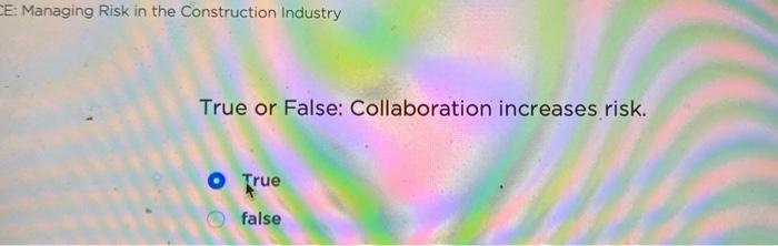 CE: Managing Risk in the Construction Industry